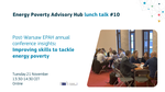 Behind the scenes of the skills workshop to combat energy poverty: What are the results and perspectives?