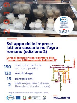 Seconda edizione del corso di Caseificatori - pubblicata la graduatoria