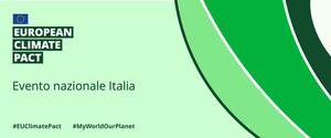 EU Climate Pact evento nazionale Italia: Politiche e Azioni per la Giusta Transizione