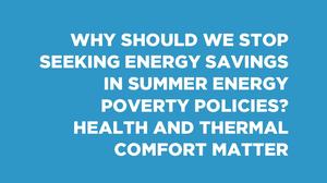 Affrontare la povertà energetica estiva: Priorità al comfort indoor e al benessere
