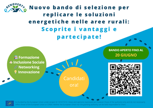 RENOVERTY: Sostenibilità energetica nei territori rurali – scopri il bando